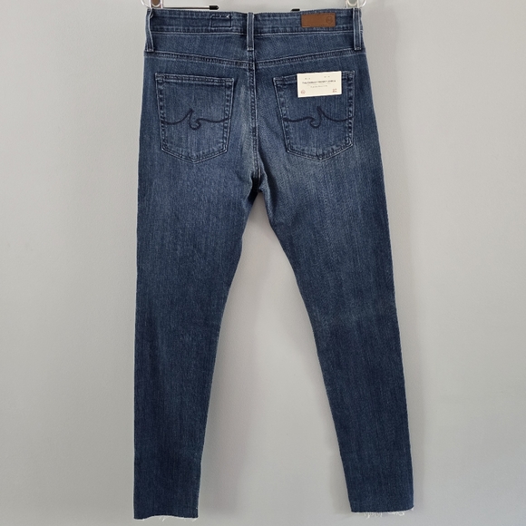 AG Adriano Goldschmied The Farrah Skinny Ankle Raw Hem Jeans Size 27 - Picture 6 of 8
